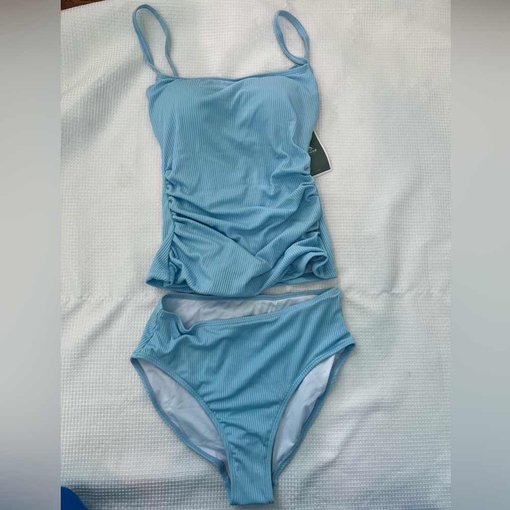 Amazon Tankini Blue Size Small